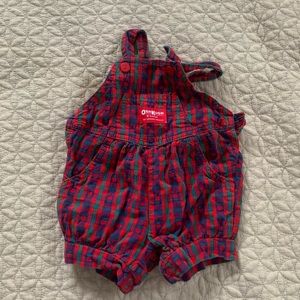 Vintage Osh Kosh Vestbak Overall shorts 12 month